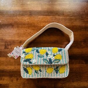 NWT Beaded Viral TikTok Lemon Purse Bag